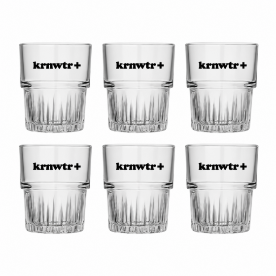 krnwtr+ glazenset | 200ml | 6 Stuks