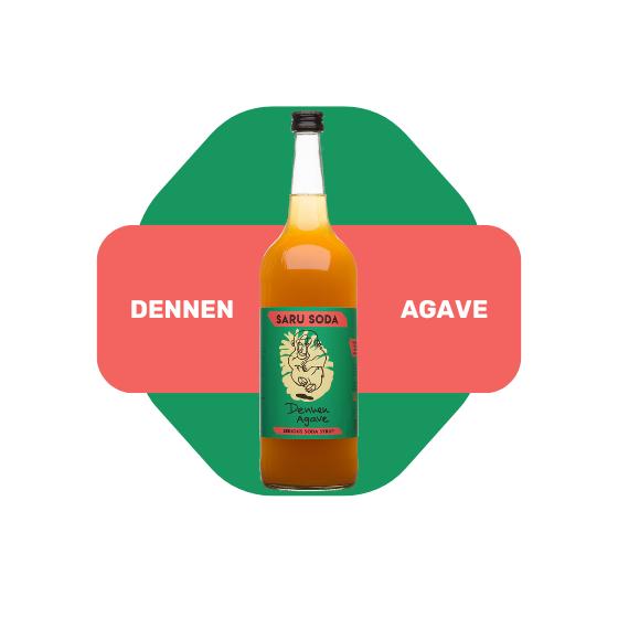 Fles | 1 liter Dennen Agave | natuurlijke limonadesiroop