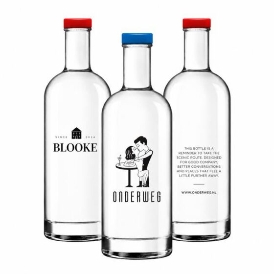 Krnwtr+ waterflessen | glas | 1000ml | met eigen logo
